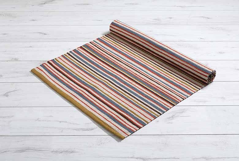 Walton & Co Retro Stripe Cotton Rug