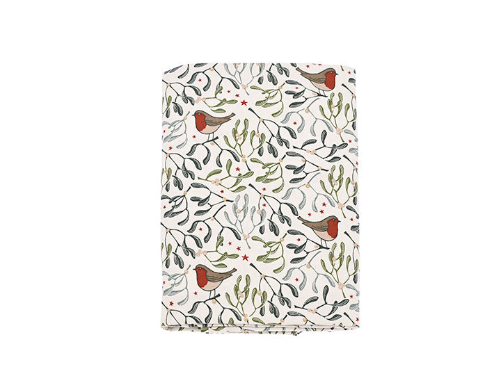 Walton & Co Robin & Mistletoe Tablecloth