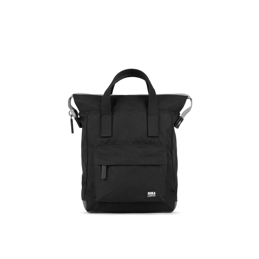 Roka London Black Label, Bantry B Small Rucksack, Ash (Sustainable Canvas)