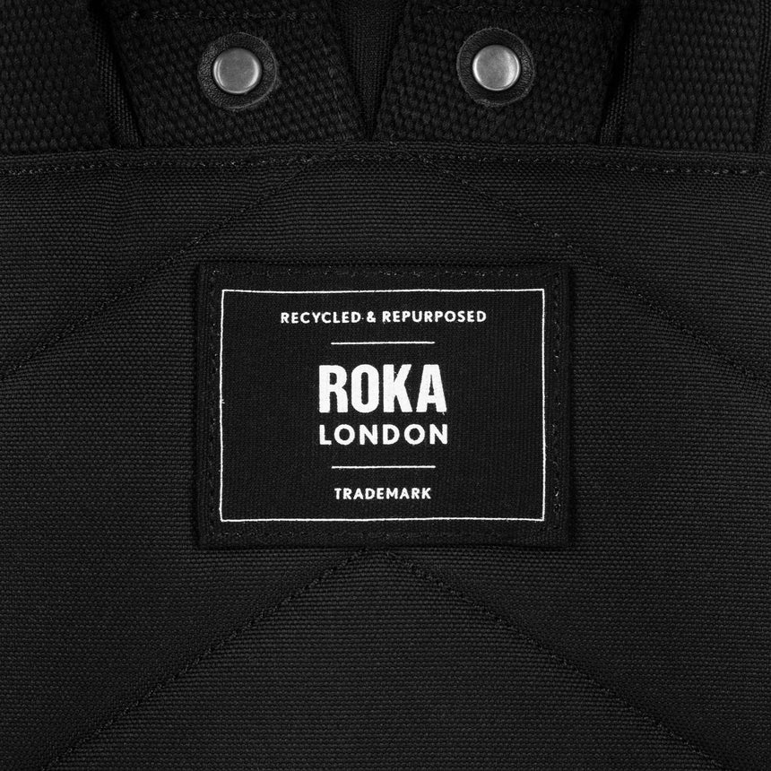 Roka London Black Label, Bantry B Small Rucksack, Ash (Sustainable Canvas)