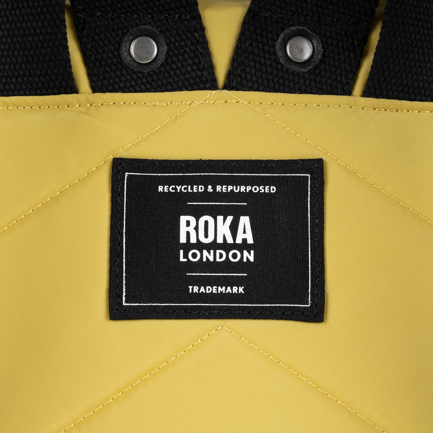 Roka London Black Label, Bantry B Small Rucksack, Bamboo (Sustainable Nylon)