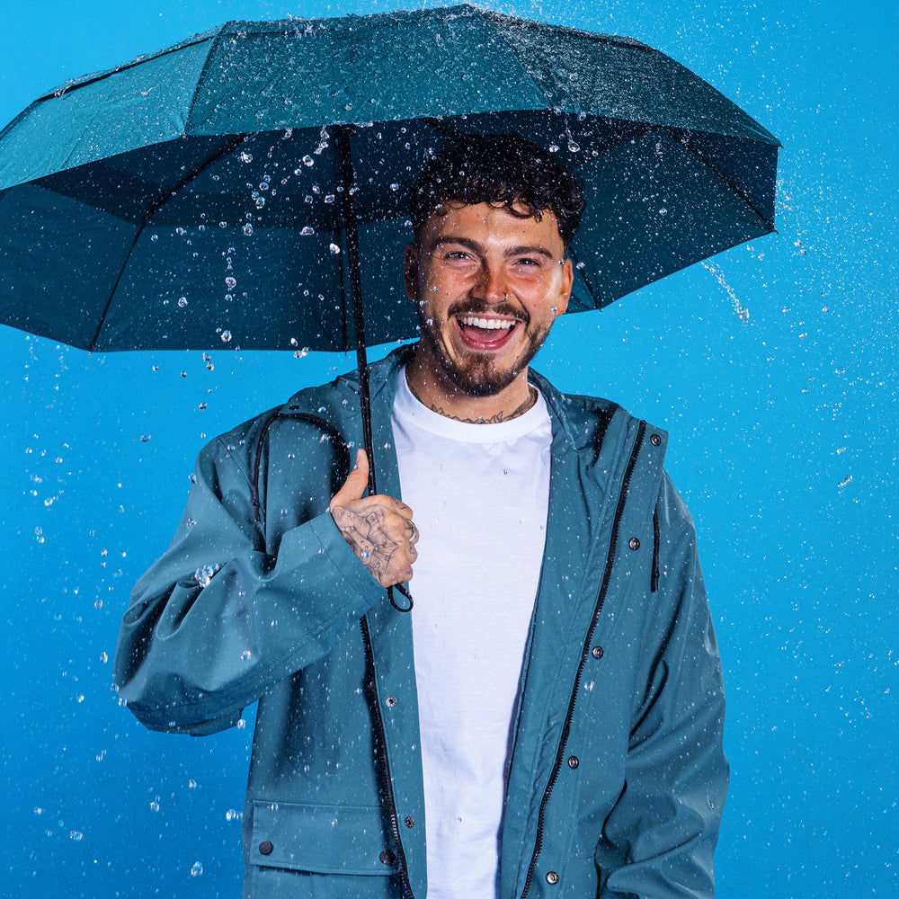 Roka London Waterloo Sustainable Umbrella, Teal