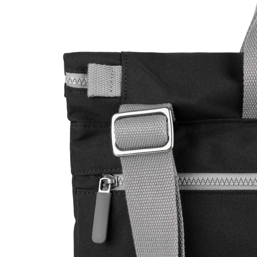 Roka London Blackfriars Messenger Bag, Ash (Recycled Canvas)