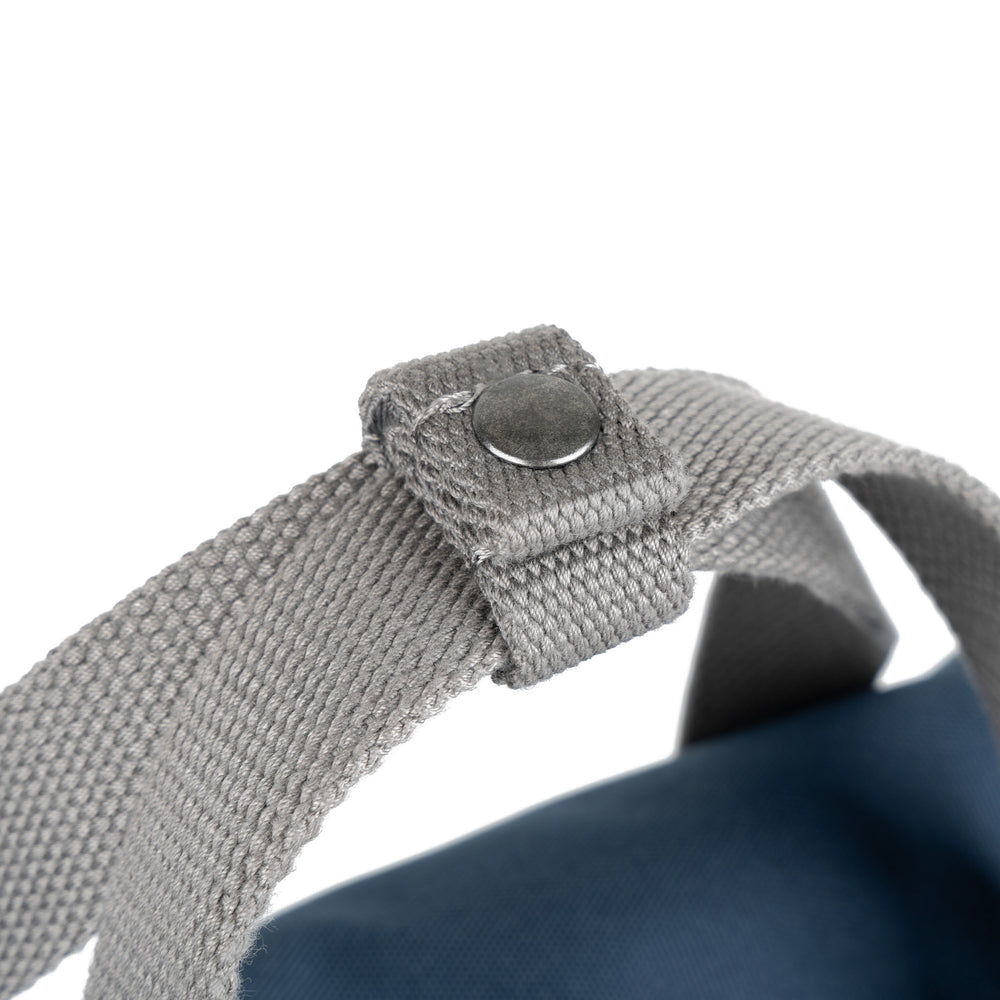 Roka London Blackfriars Messenger Bag, Deep Blue (Recycled Canvas)