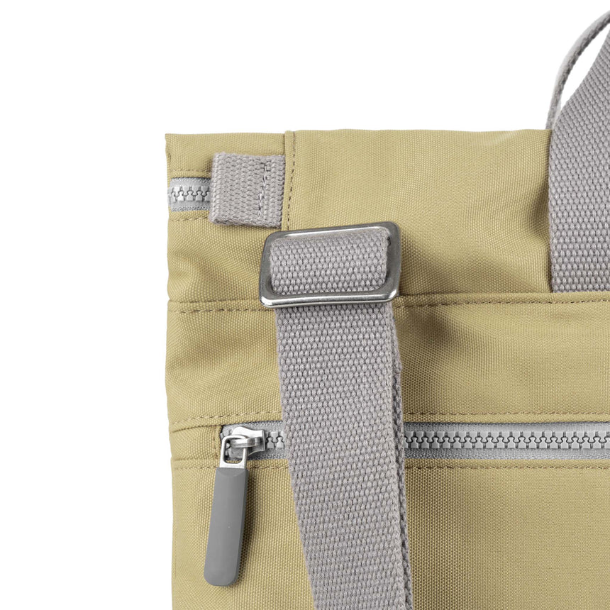 Roka London Blackfriars Messenger Bag, Khaki ( Recycled Canvas)