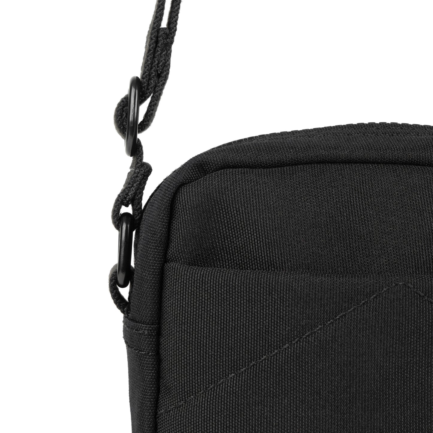 Roka London Bond Crossbody Bag, All Black (Sustainable Canvas)