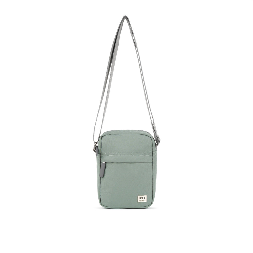 Roka London Bond Crossbody Bag, Pewter (Sustainable Canvas)