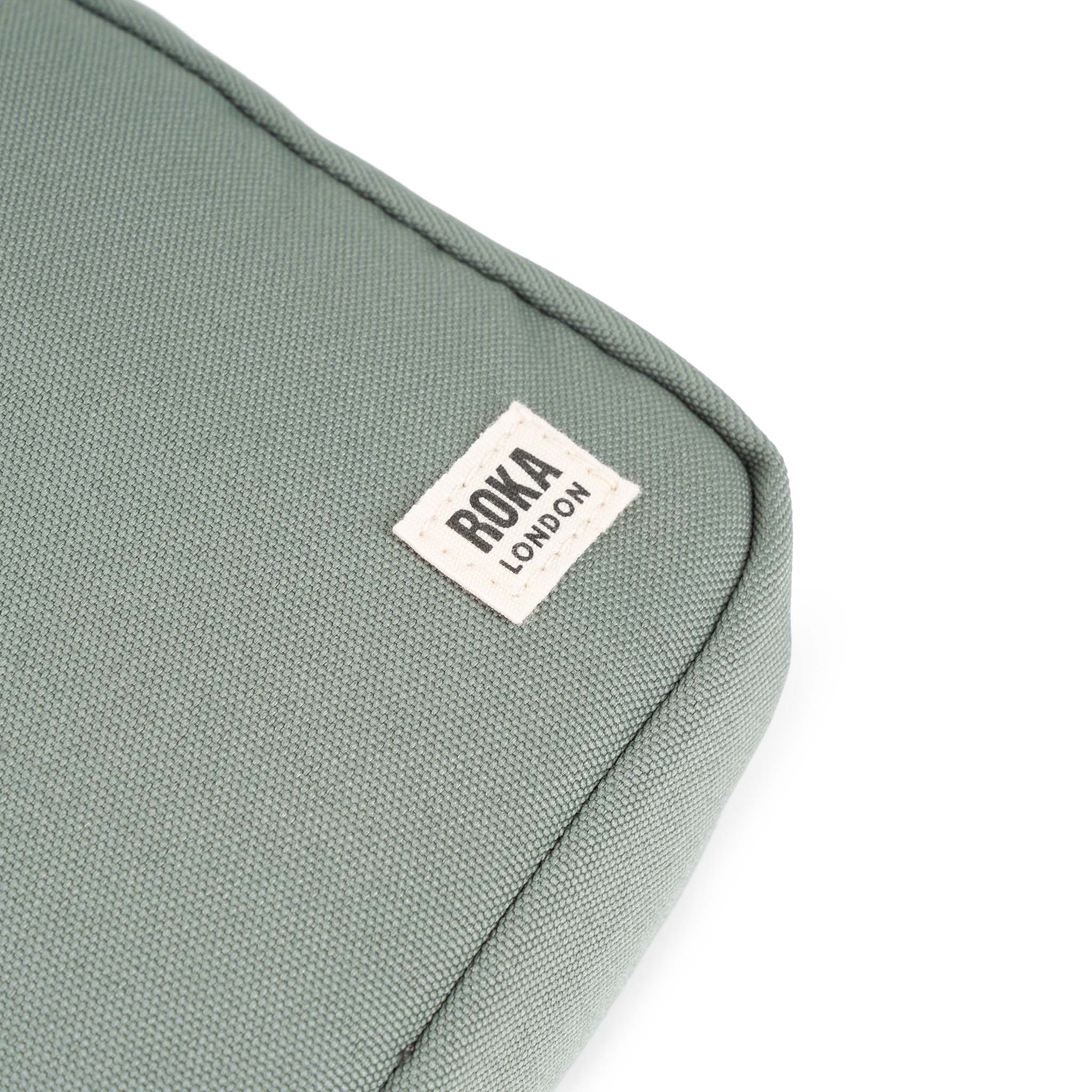 Roka London Bond Crossbody Bag, Pewter (Sustainable Canvas