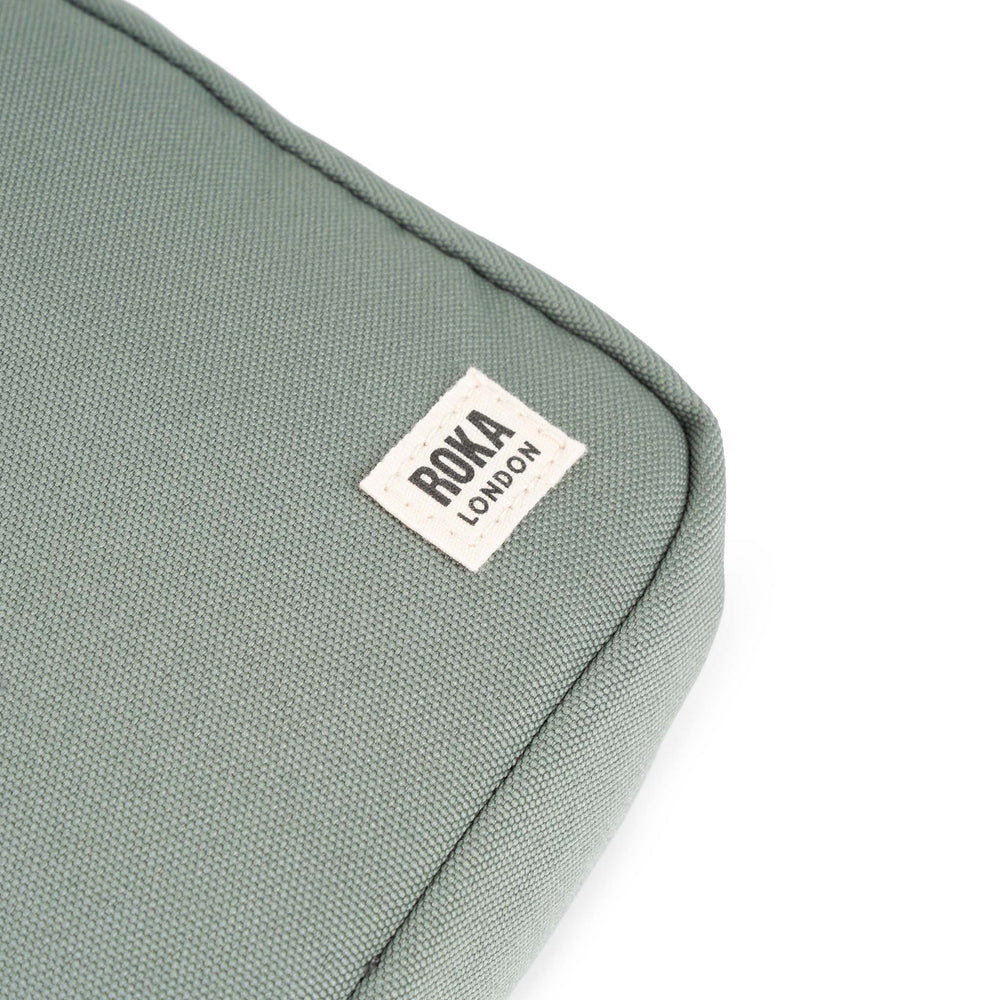 Roka London Bond Crossbody Bag, Pewter (Sustainable Canvas)