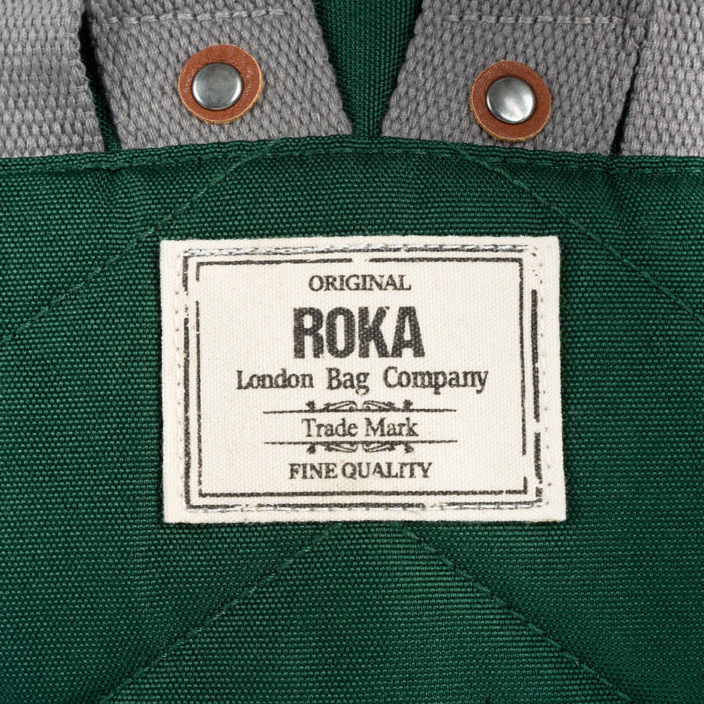 Roka London Bantry B Small Rucksack, Forest ( Sustainable Canvas)