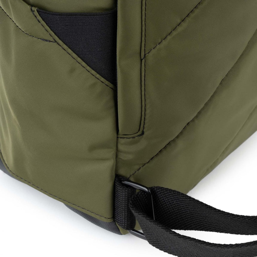 Roka London Black Label, Camden J Rucksack, Military (Sustainable Nylon)