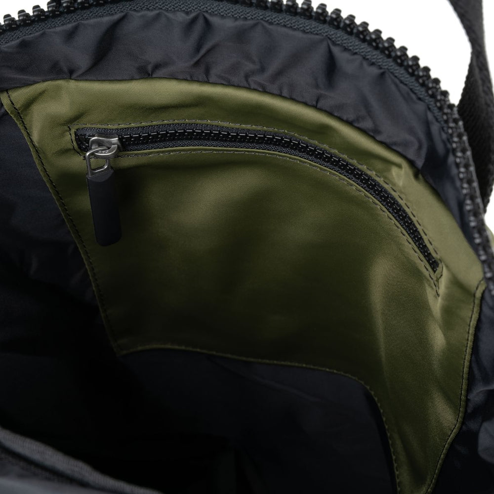 Roka London Black Label, Camden J Rucksack, Military (Sustainable Nylon)