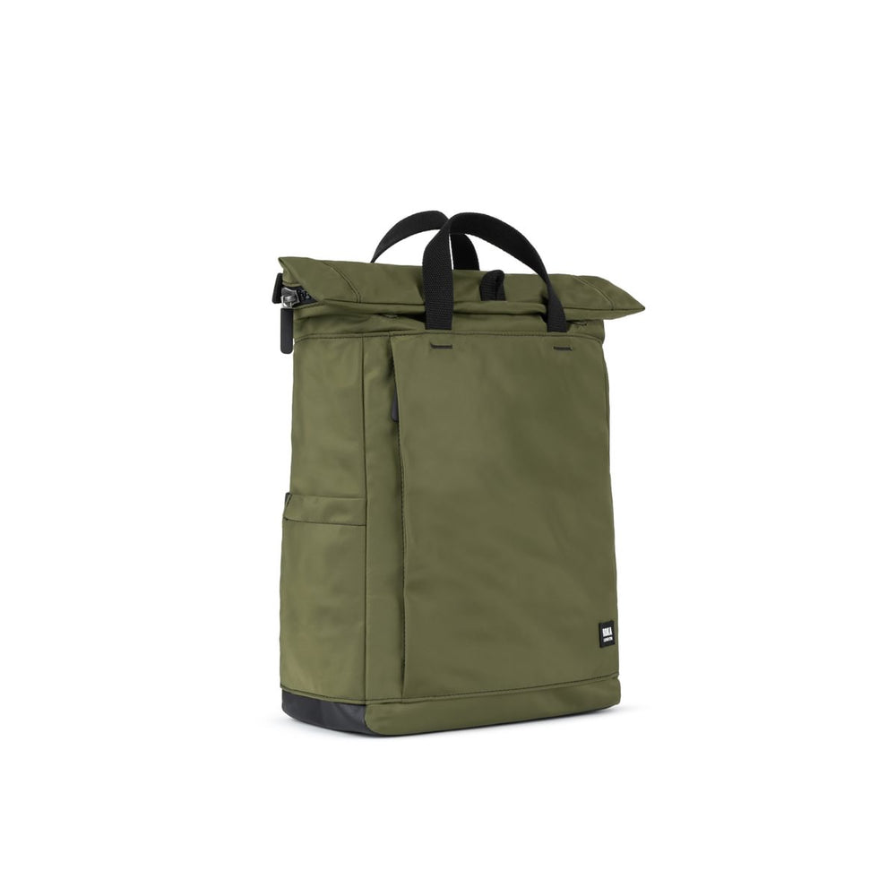 Roka London Black Label, Camden J Rucksack, Military (Sustainable Nylon)