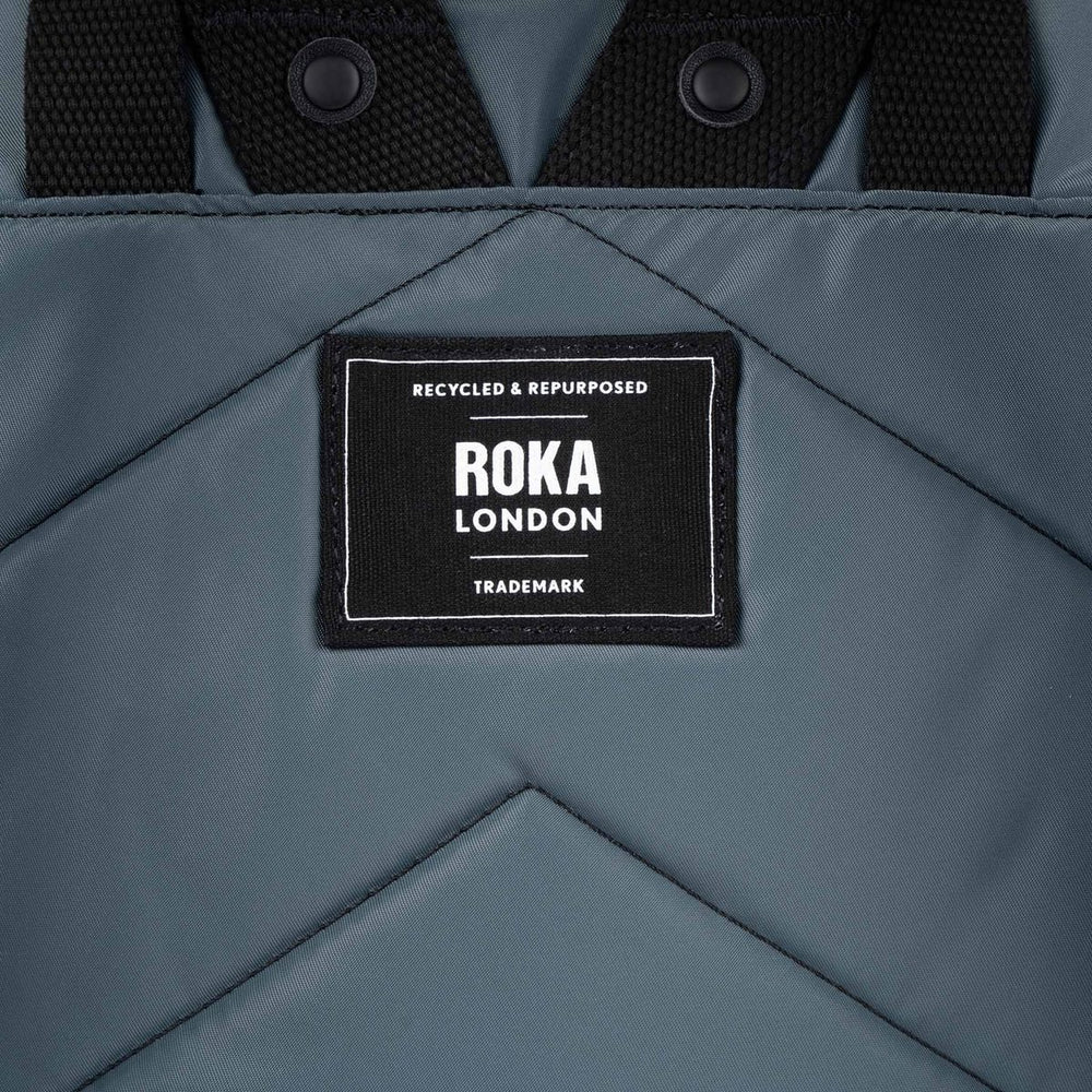Roka London Black Label, Camden J Rucksack, Smoke (Sustainable Nylon)