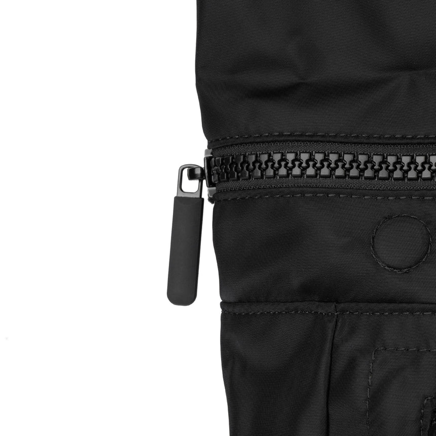 Roka London ALL Black Camden P Rucksack, (Sustainable Nylon)