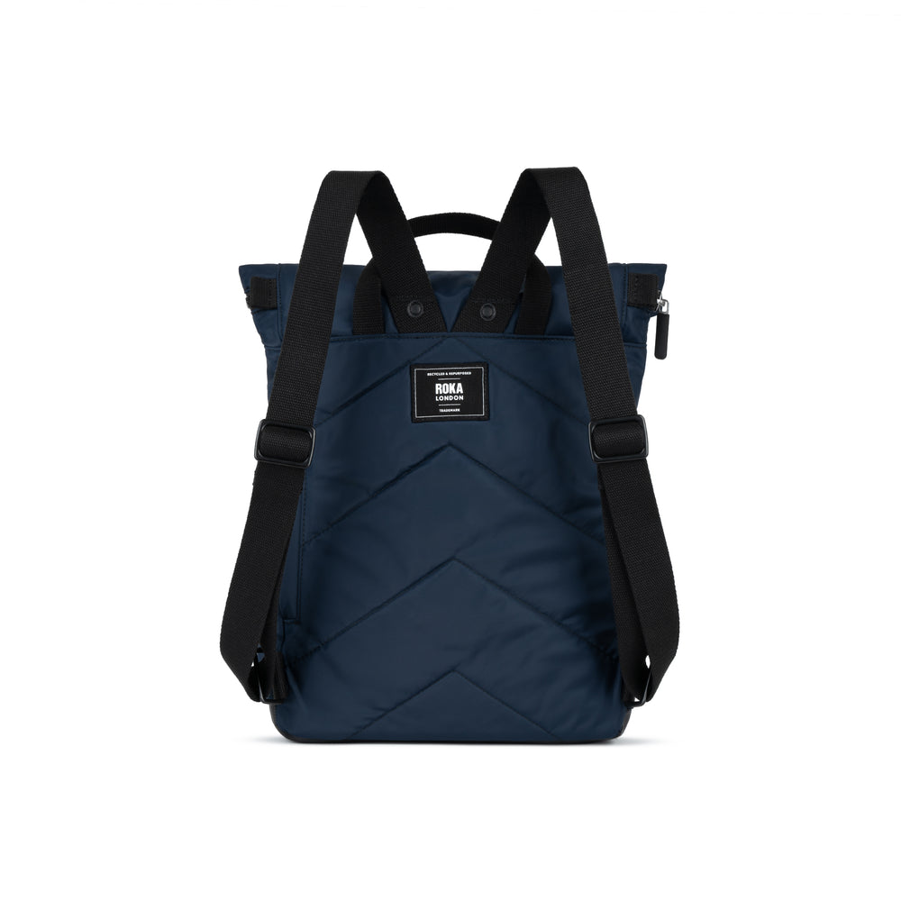 Roka London Black Label, Camden P Rucksack, Midnight  (Sustainable Nylon)