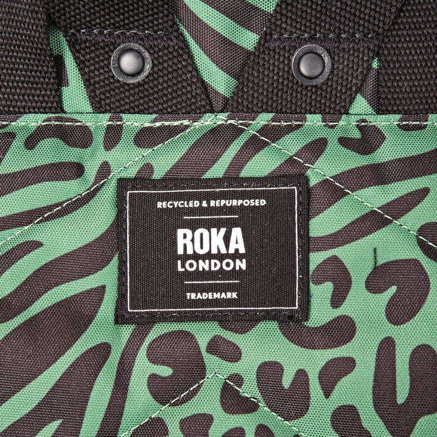 Roka London Canfield B Sustainable Canvas Rucksack, Mixed Animal