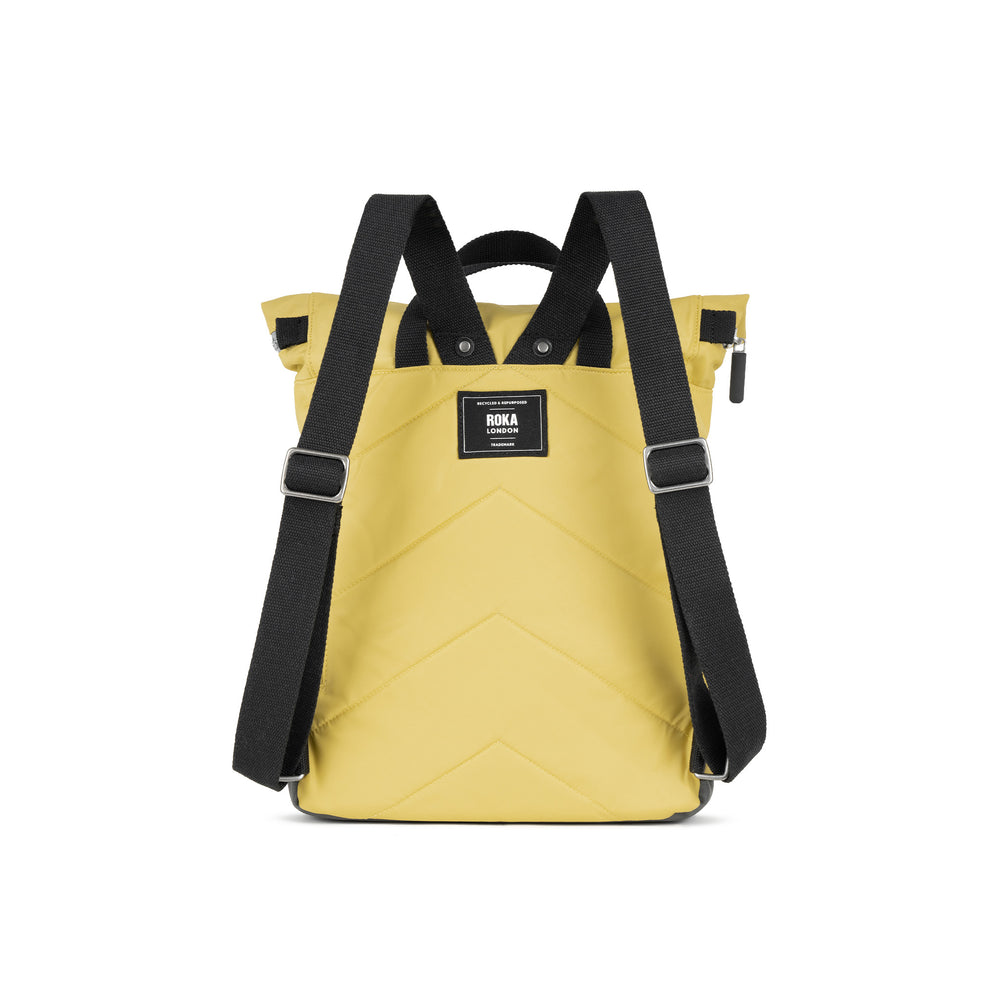 Roka London Black Label, Canfield B Medium Rucksack, Bamboo (Sustainable Nylon)