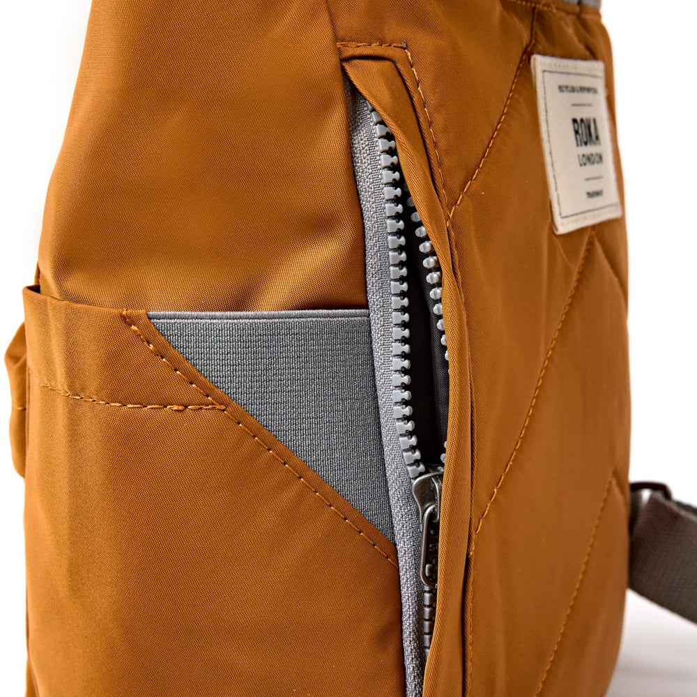 Roka London Canfield B Nylon Rucksack, Biscuit