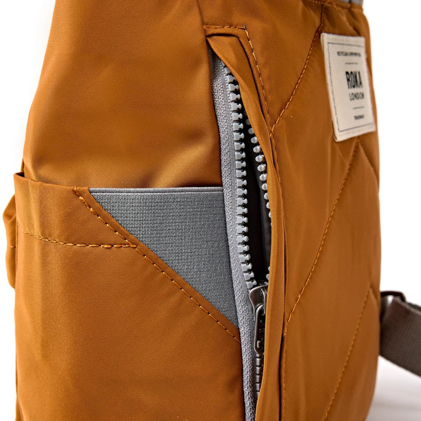 Roka London Canfield B Nylon Rucksack, Biscuit