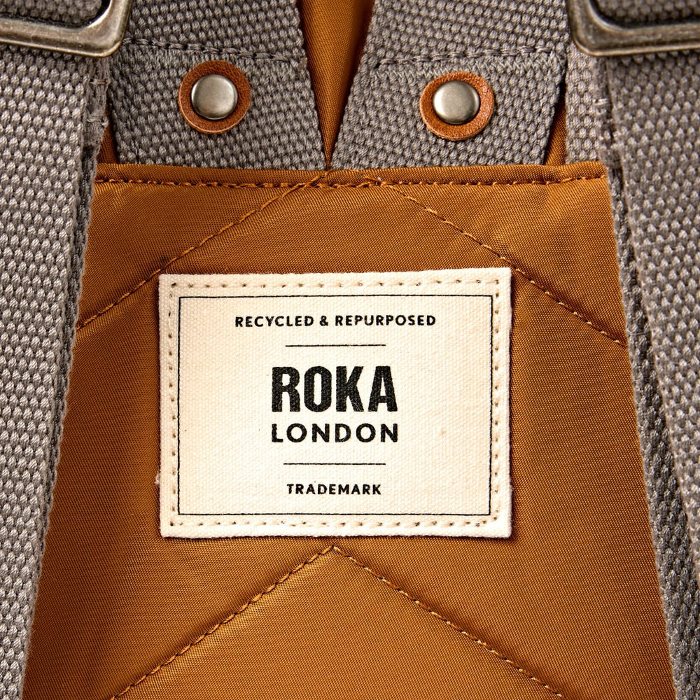 Roka London Canfield B Nylon Rucksack, Biscuit