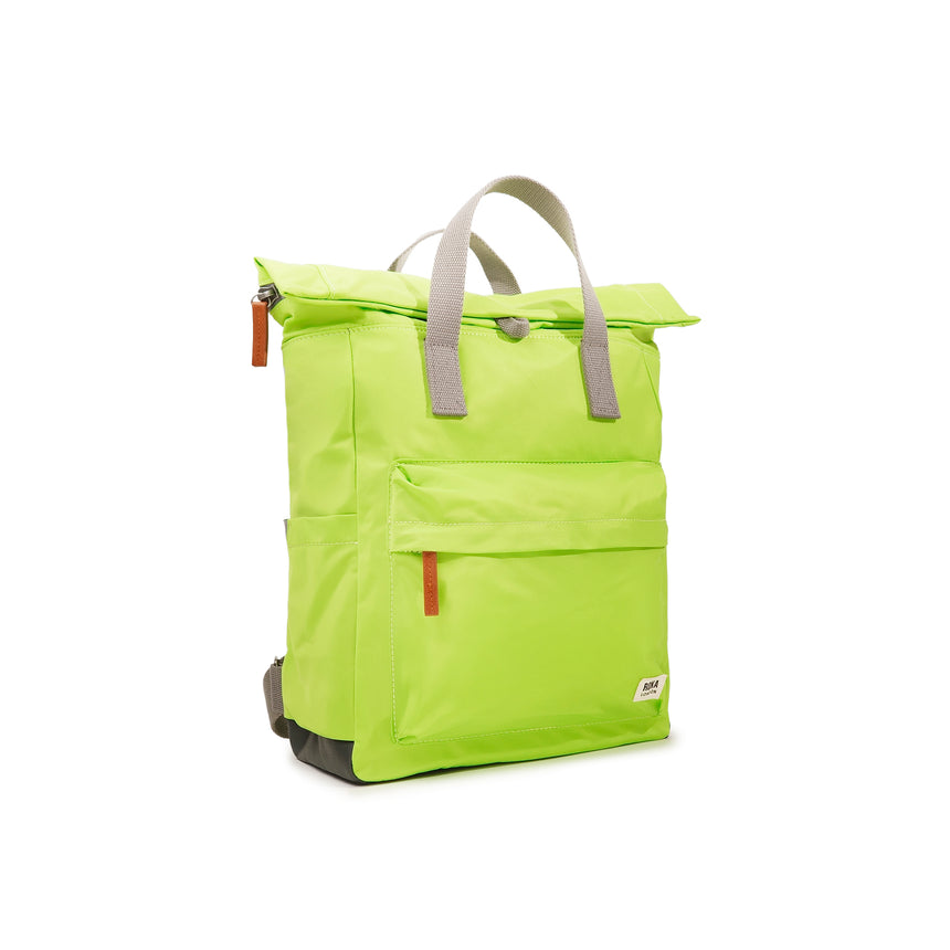 Roka London Canfield B Sustainable Nylon Rucksack, Lime