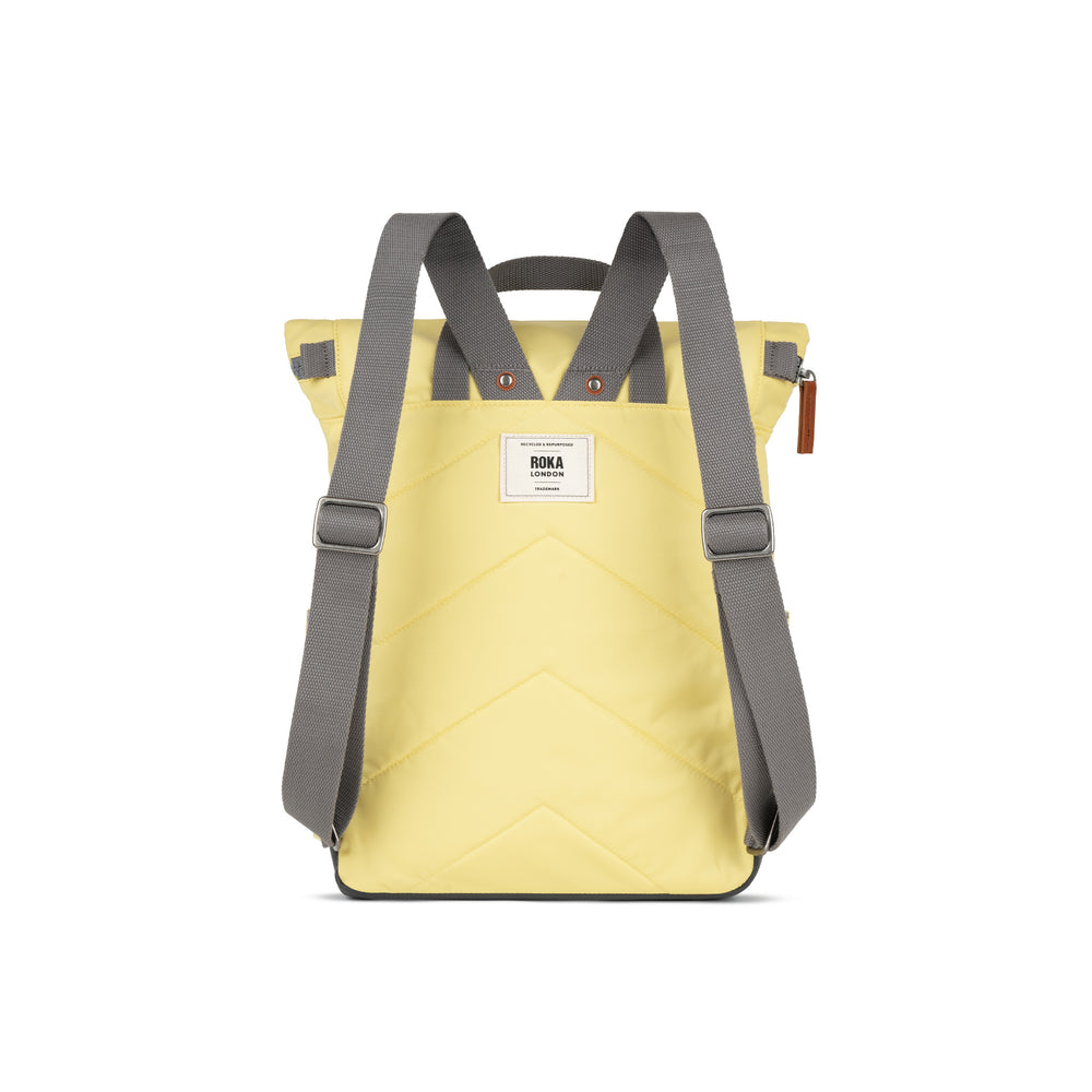 Roka London Canfield B Sustainable Nylon Rucksack, Citron