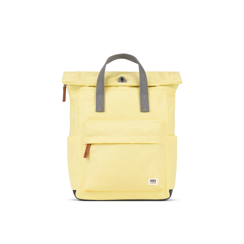 Roka London Canfield B Sustainable Nylon Rucksack, Citron