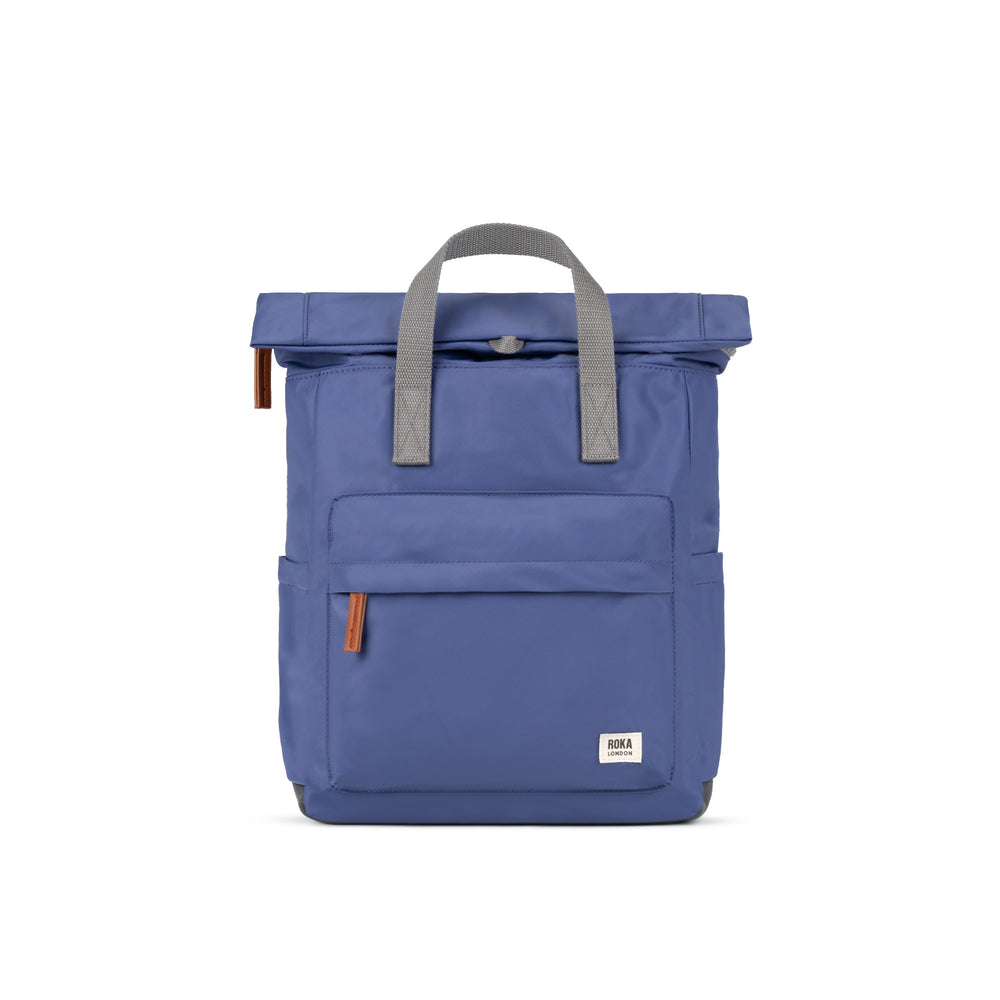 Roka London Canfield B Sustainable Nylon Rucksack, Indigo