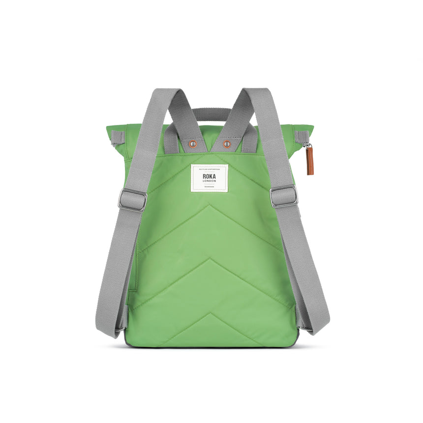 Roka London Canfield B Sustainable Nylon Rucksack, Kiwi
