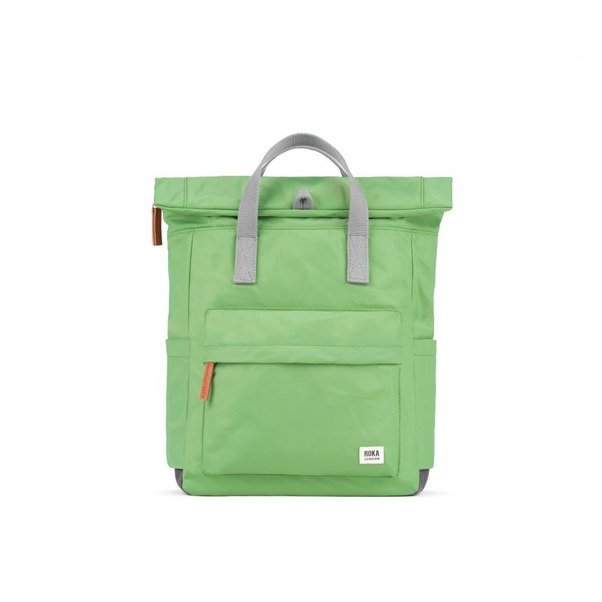 Roka London Canfield B Sustainable Nylon Rucksack, Kiwi