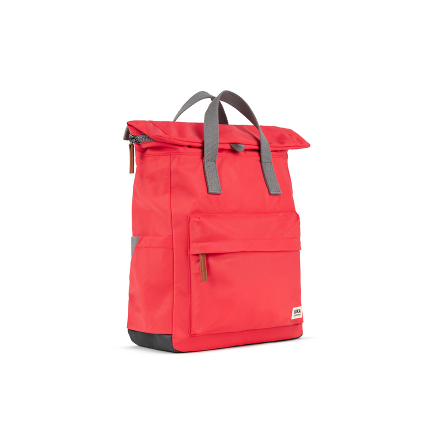 Roka London Canfield B Sustainable Nylon Rucksack, Poppy