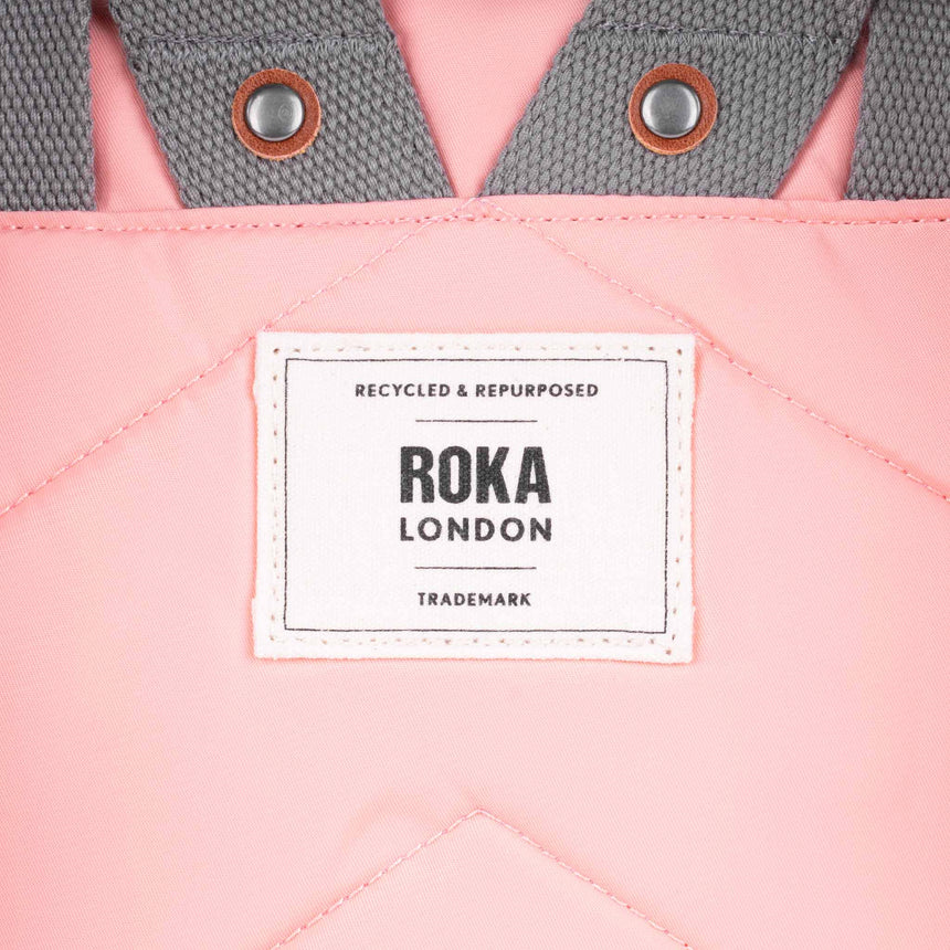 Roka London Canfield B Medium Sustainable Nylon Rucksack, Punch