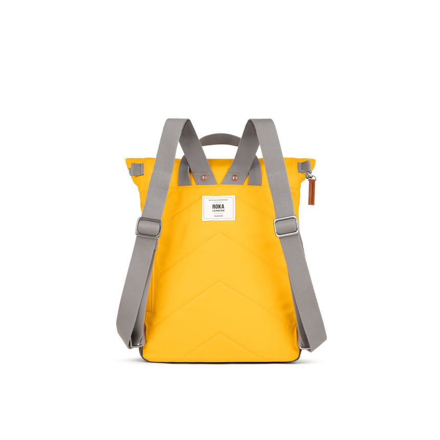 Roka London Canfield B Sustainable Nylon Rucksack, Saffron