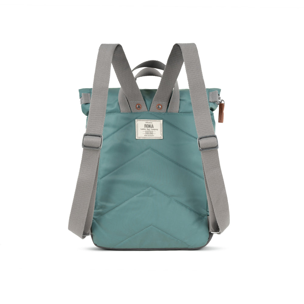 Roka London Canfield B Sustainable Nylon Rucksack, Sage