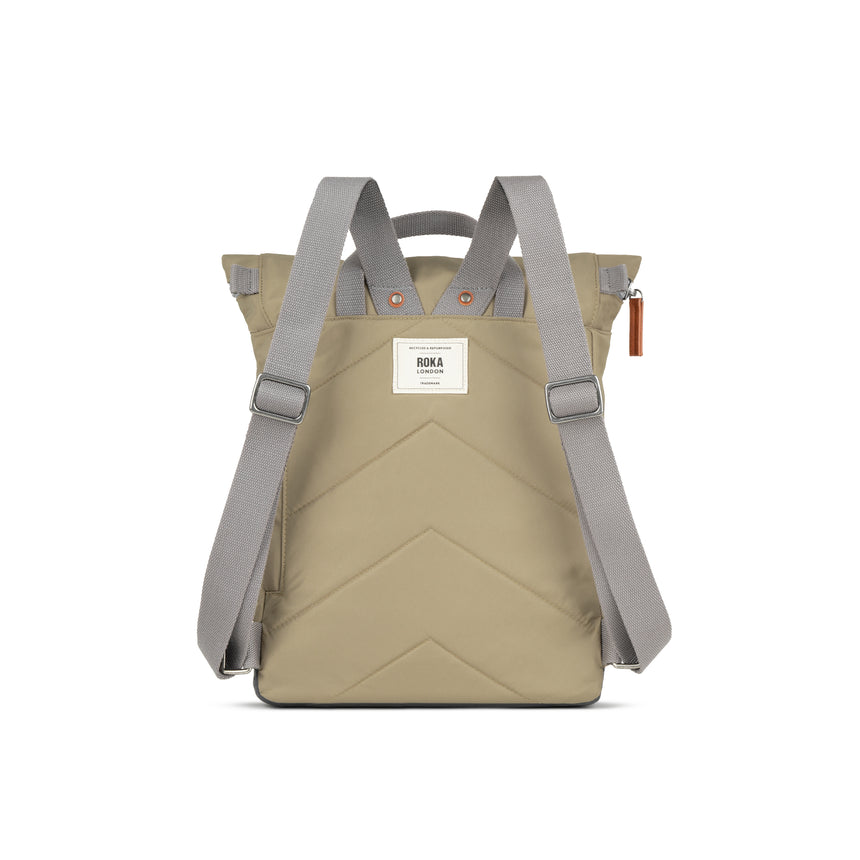 Roka London Canfield B Sustainable Nylon Rucksack, Taupe