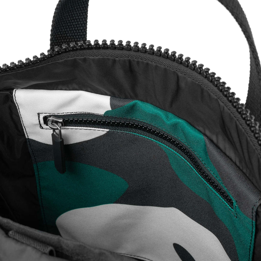 Roka London Canfield B Medium Rucksack, Urban Camo (Sustainable Canvas)