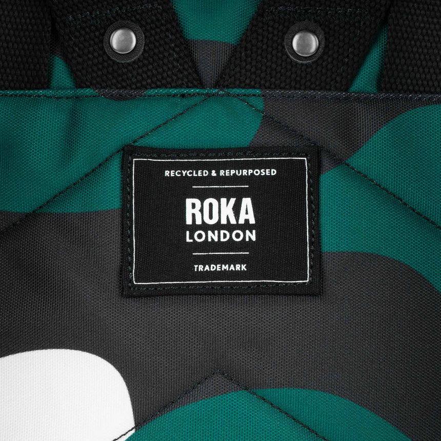 Roka London Canfield B Medium Rucksack, Urban Camo (Sustainable Canvas)