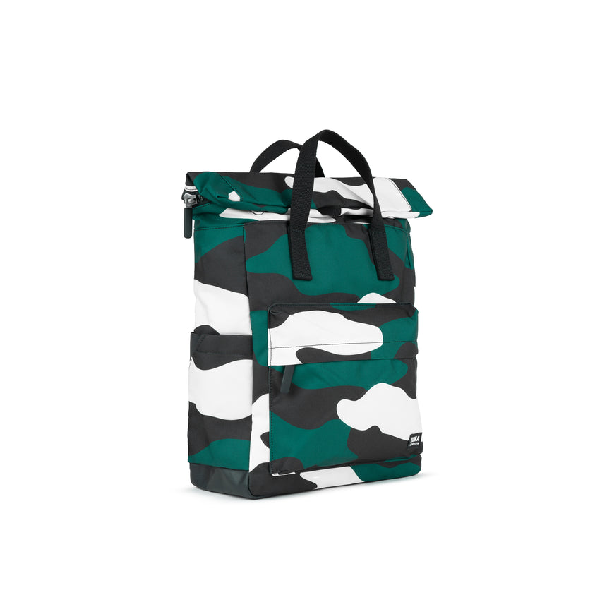 Roka London Canfield B Medium Rucksack, Urban Camo (Sustainable Canvas)