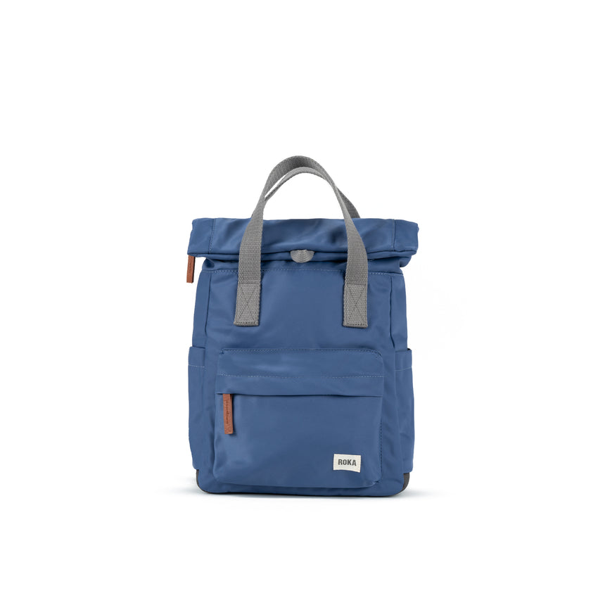 Roka London Canfield B Sustainable Nylon Rucksack, Burnt Blue