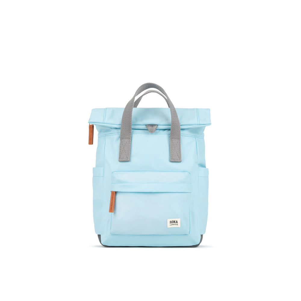 Roka London Canfield B Small Sustainable Nylon Rucksack, Canal