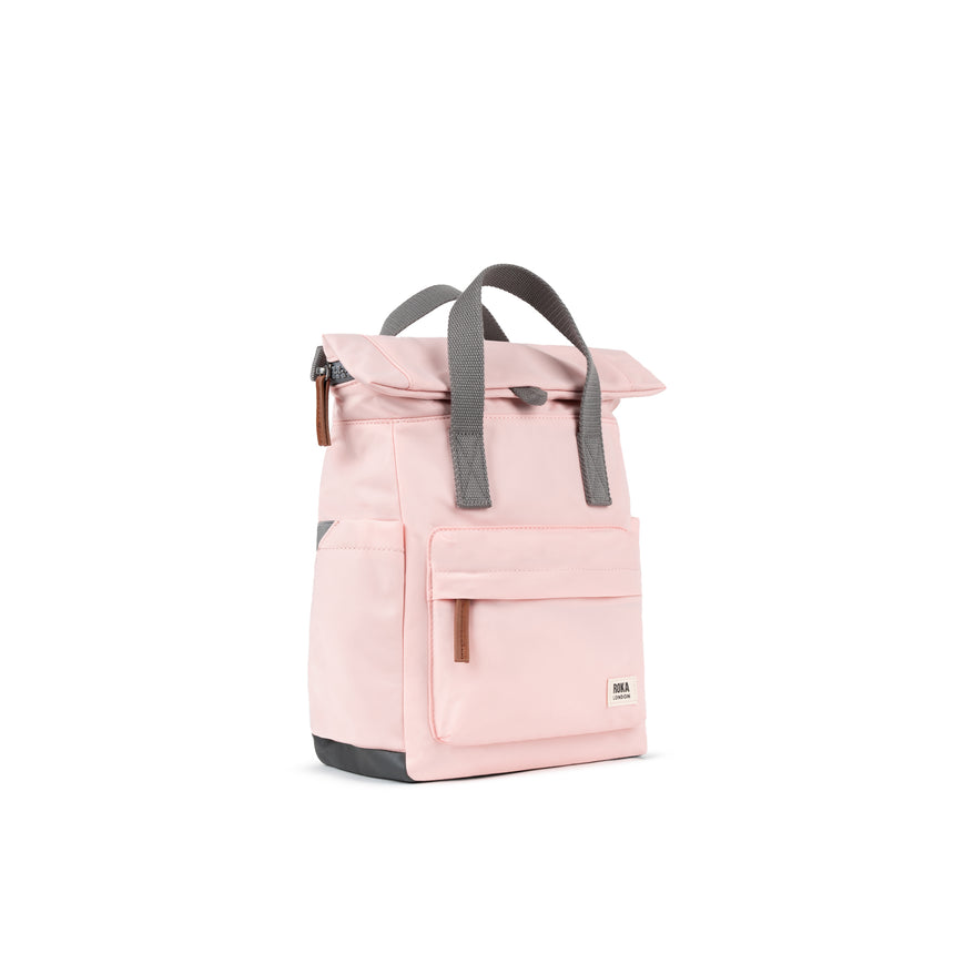 Roka London Canfield B Small  Sustainable Nylon Rucksack, English Rose