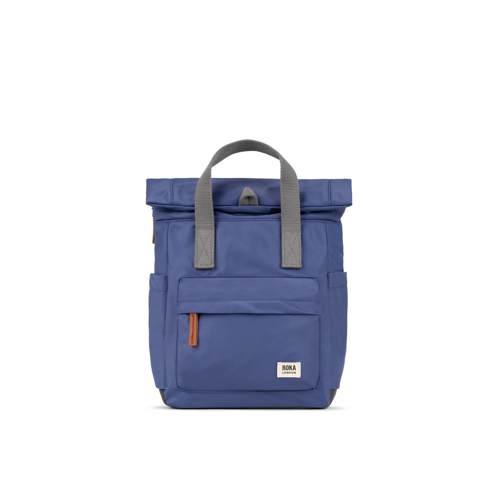Roka London Canfield B Sustainable Nylon Rucksack, Indigo