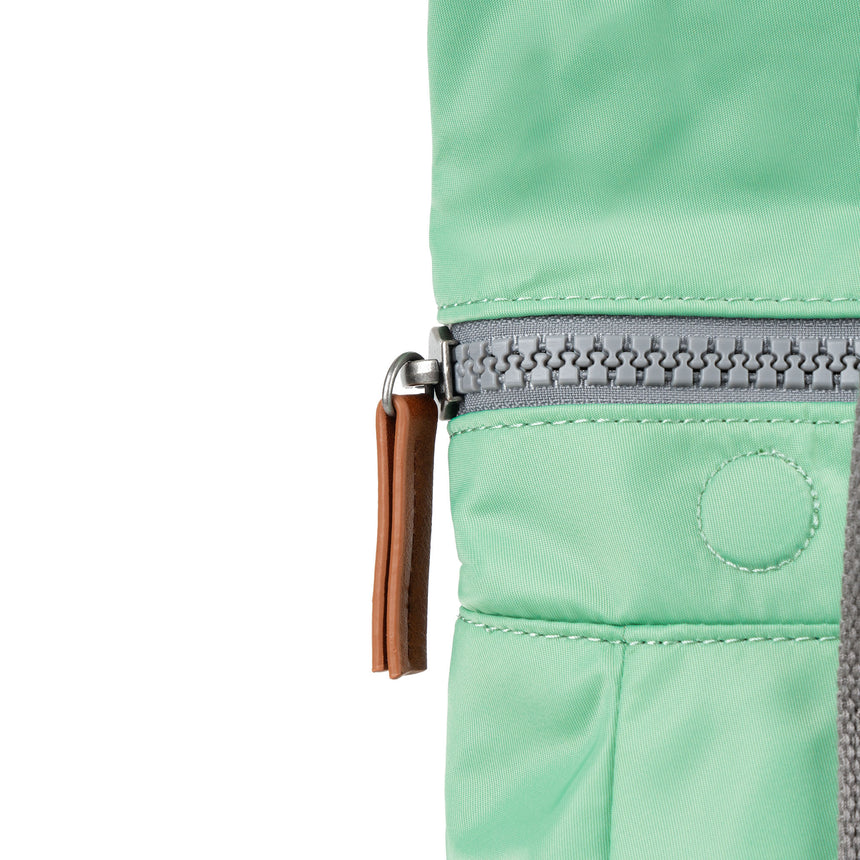 Roka London Canfield B Small  Sustainable Nylon Rucksack, Matcha