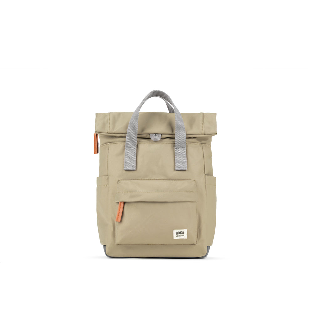 Roka London Canfield B Sustainable Nylon Rucksack, Taupe