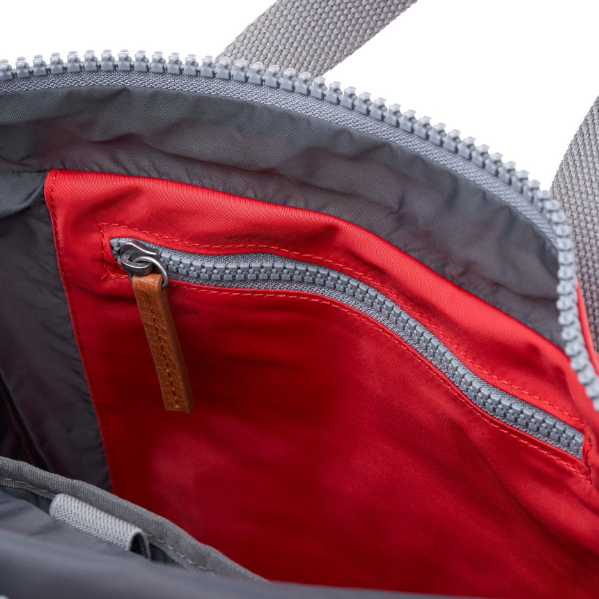 Roka London Canfield B Sustainable Nylon Rucksack, Chilli Oil