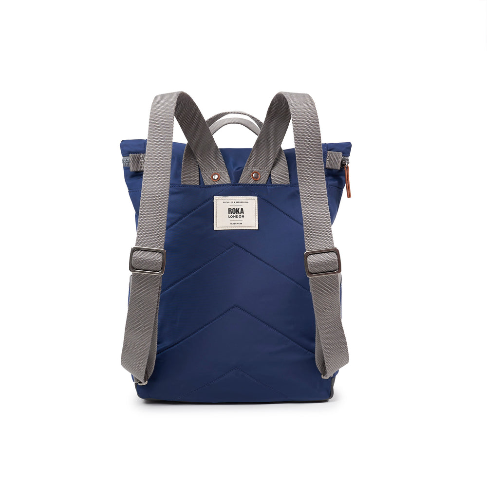 Roka London Canfield B Sustainable Nylon Rucksack, Crisp Blue