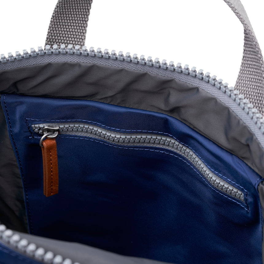 Roka London Canfield B Sustainable Nylon Rucksack, Crisp Blue