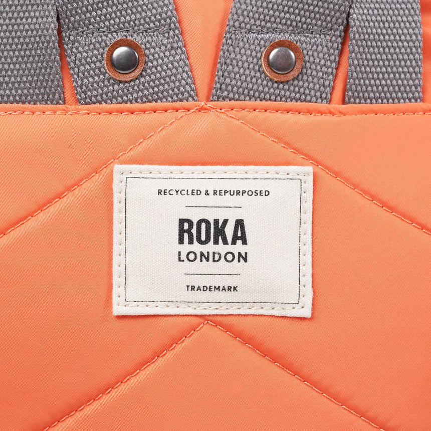Roka London Canfield B Sustainable Nylon Rucksack, Firecracker