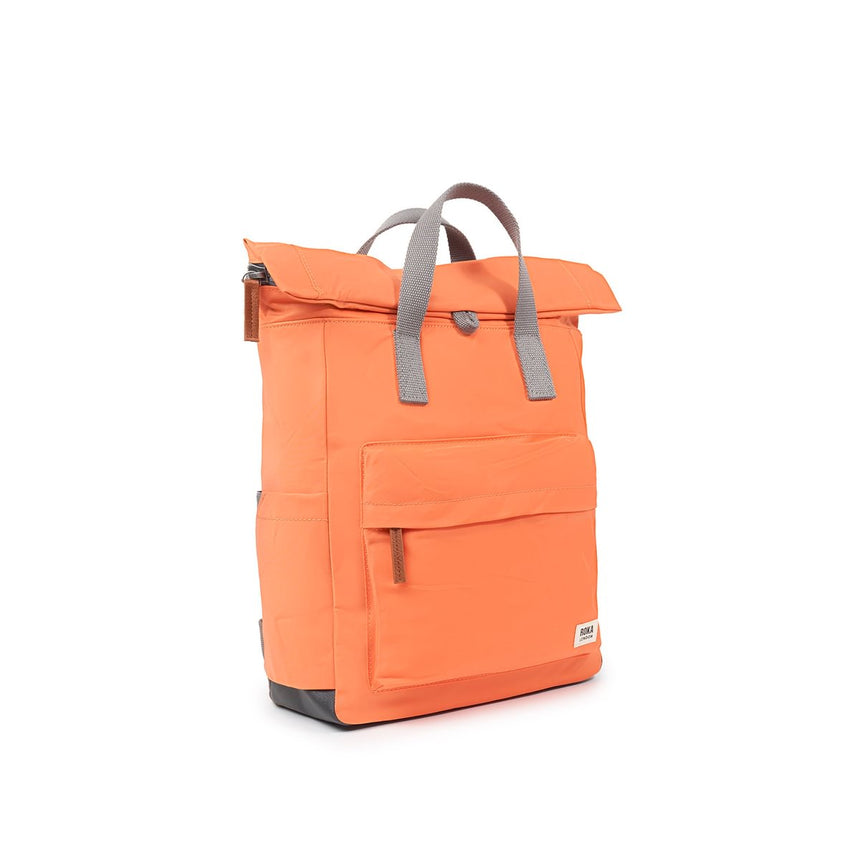 Roka London Canfield B Sustainable Nylon Rucksack, Firecracker